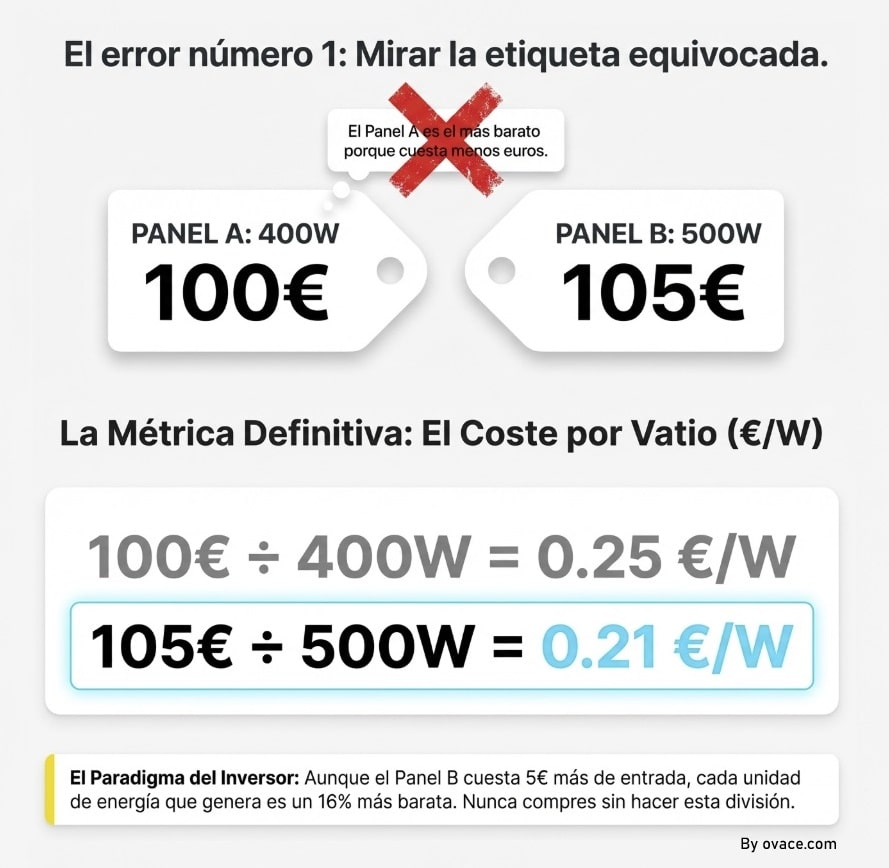 error al comprar panel solar