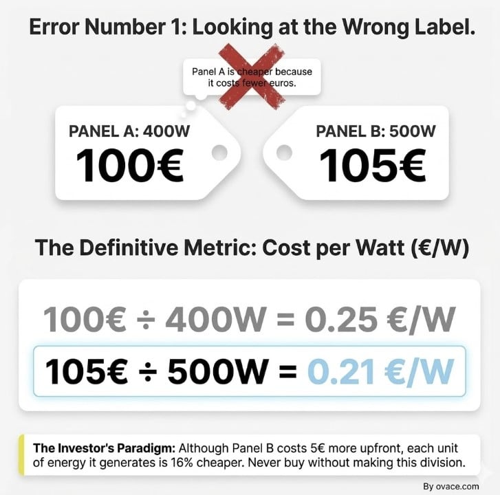 error buying a solar panel