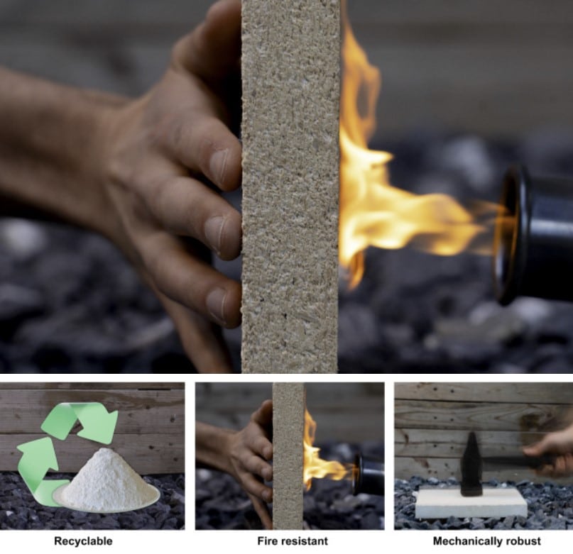 material resistente al fuego para construcción