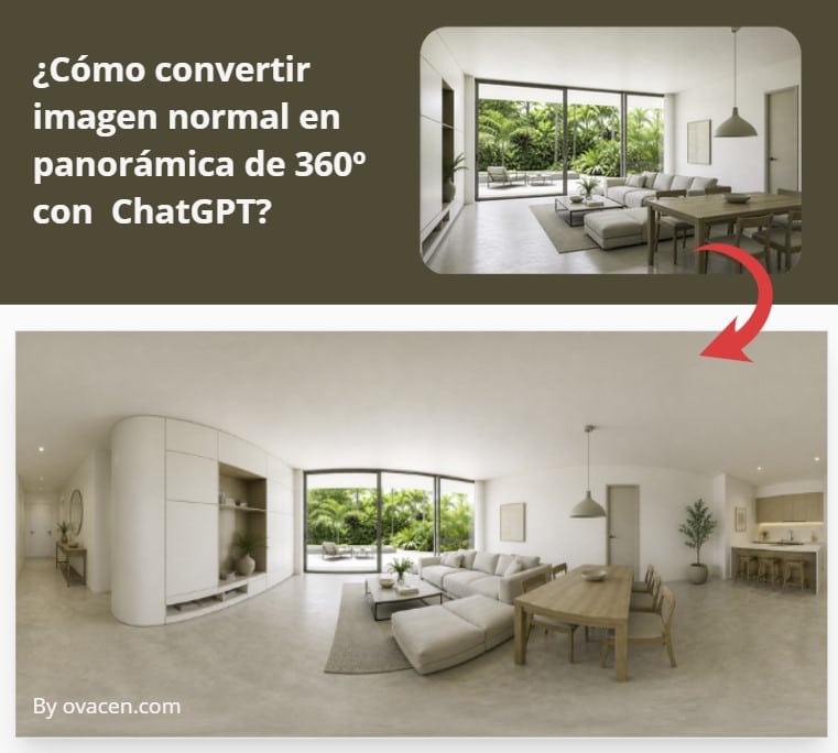 Cómo convertir foto a panoramica 360