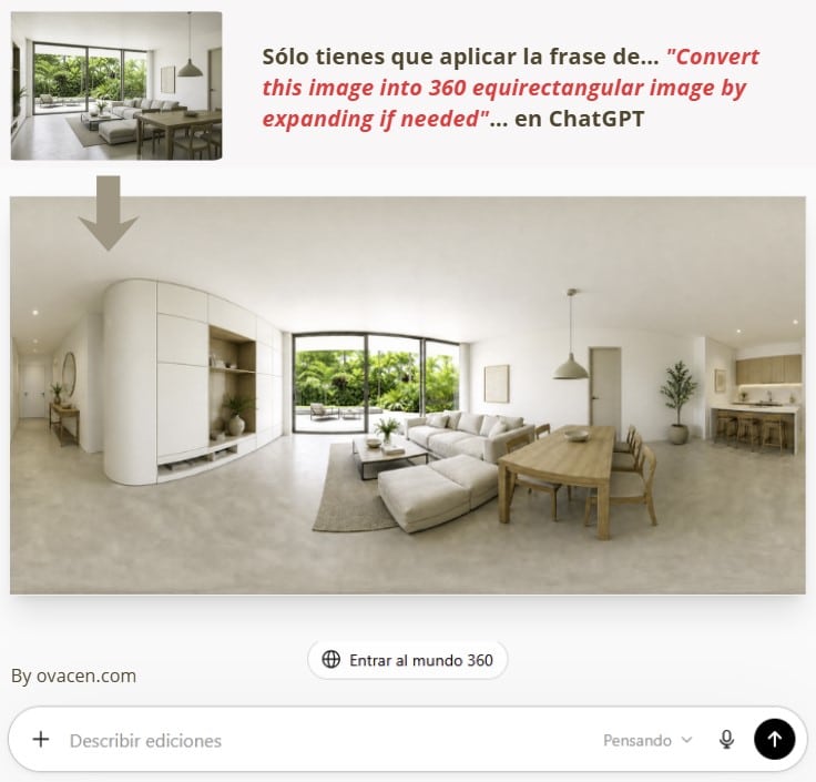 Cómo convertir foto a panorámica con inteligencia artificial