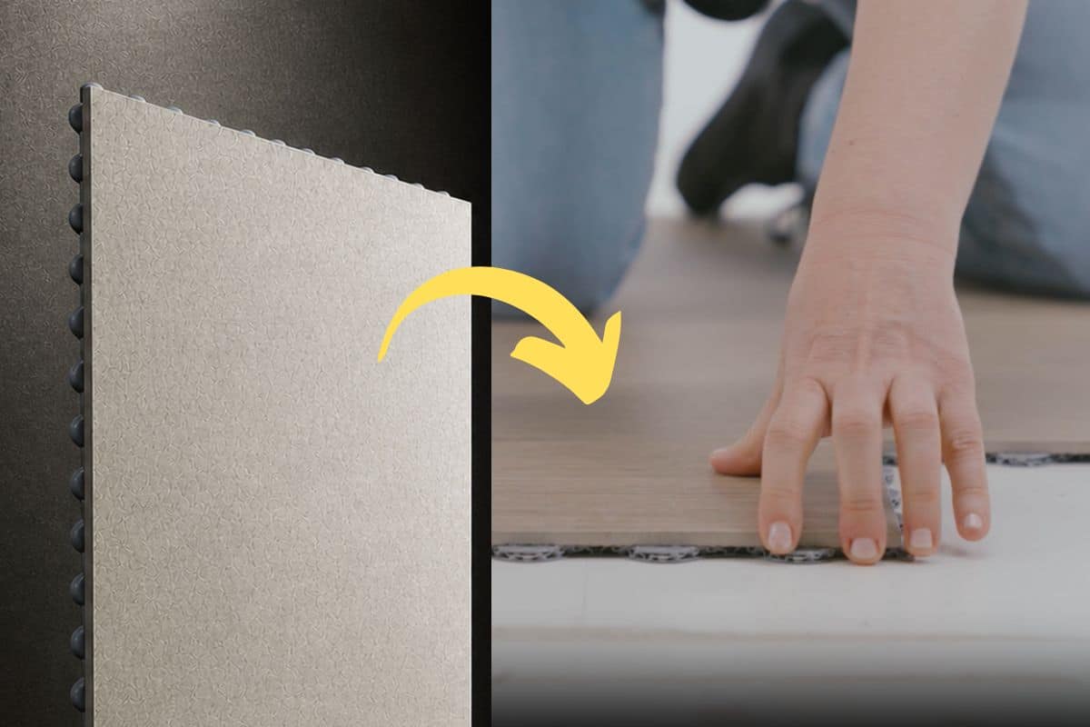 Dry ceramic flooring, no mortar required