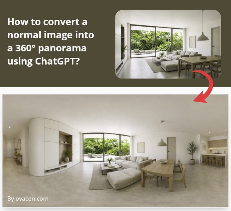 How to convert a photo into a 360 panorama