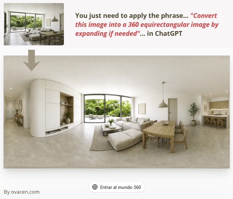 How to convert a photo into a panorama with artificial intelligence