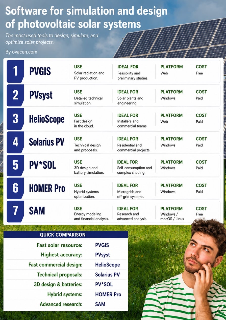 Programs for designing photovoltaic solar systems