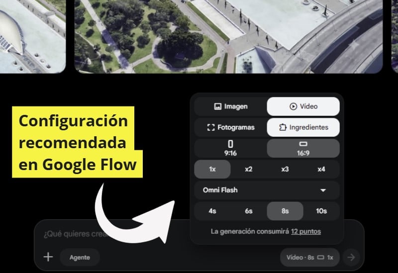 vuelos aéreos con google flow