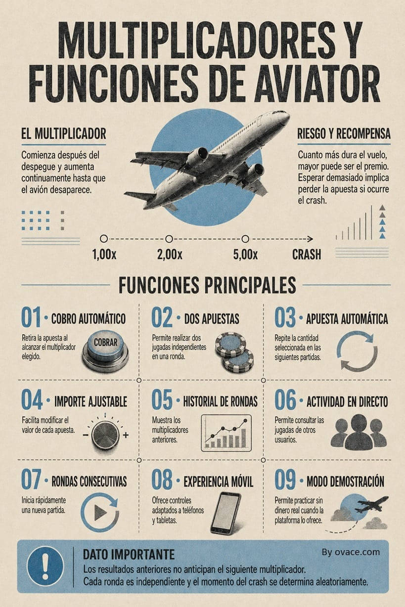 multiplicadores y funciones de aviator