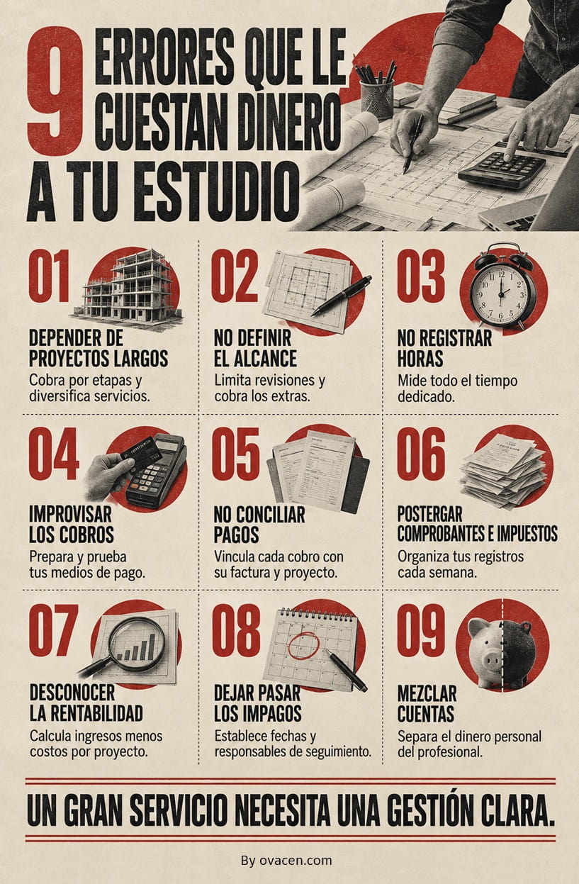 gestiones en estudios de arquitectura