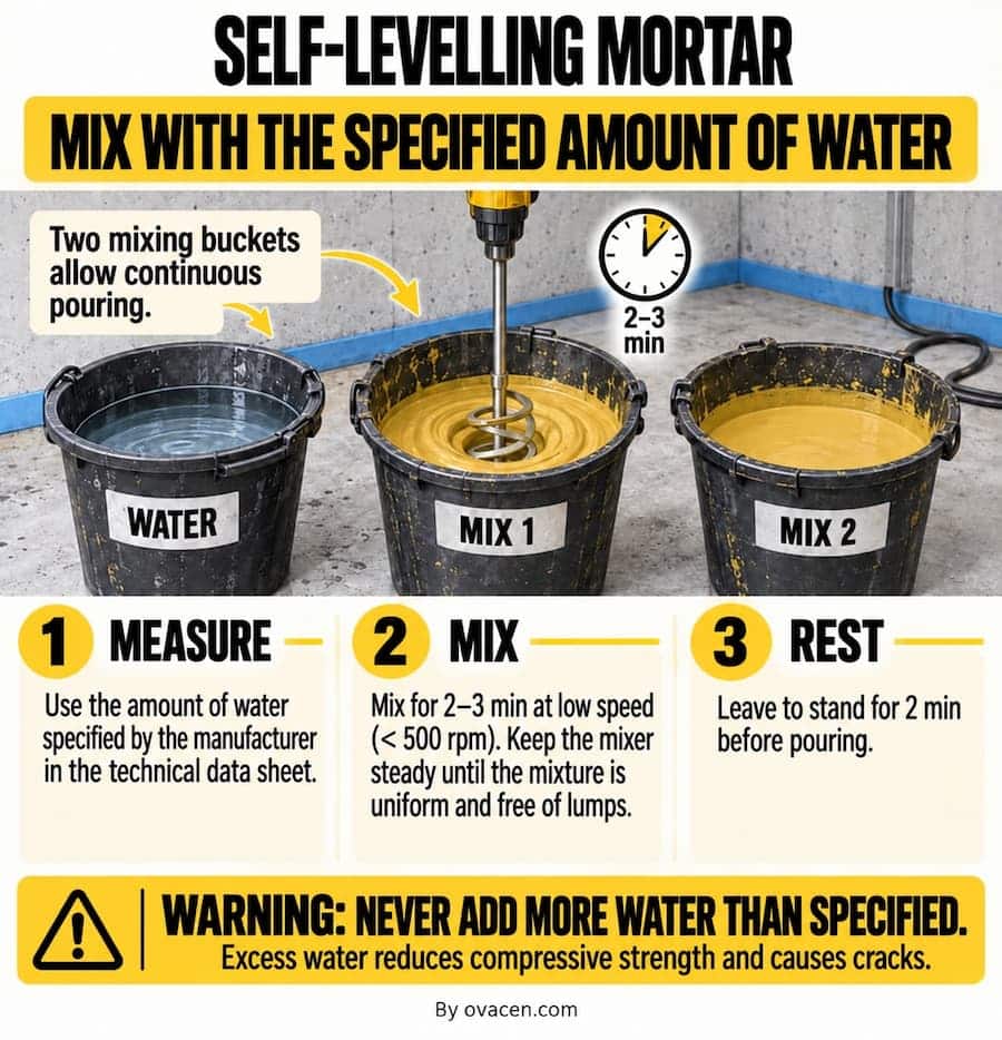 Preparation of self-leveling cement